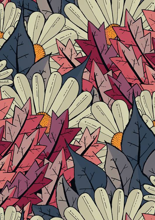 An autumn flower garden preview