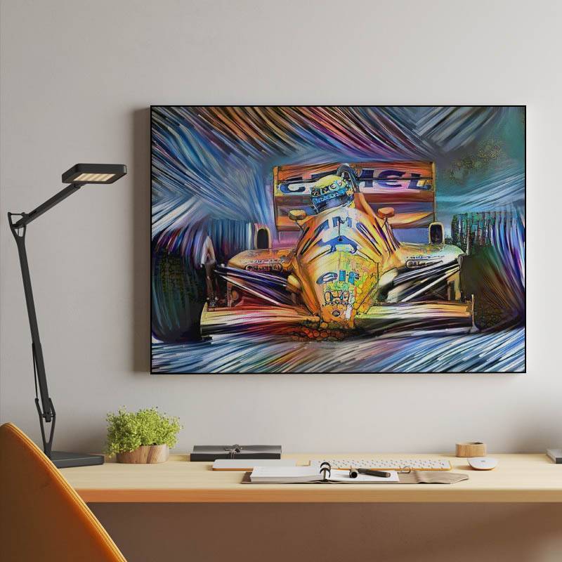 Digital Art Formula 1 Camel Lotus Honda Ayrton Senna preview