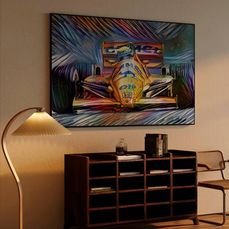 Digital Art Formula 1 Camel Lotus Honda Ayrton Senna preview