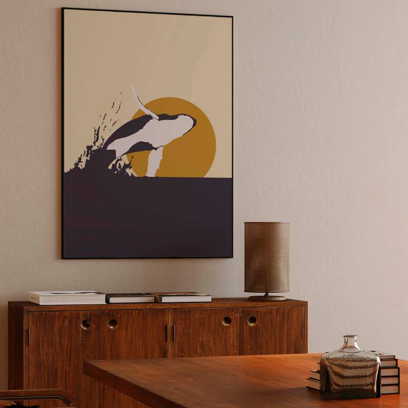 Humpback Whale and Sunset preview