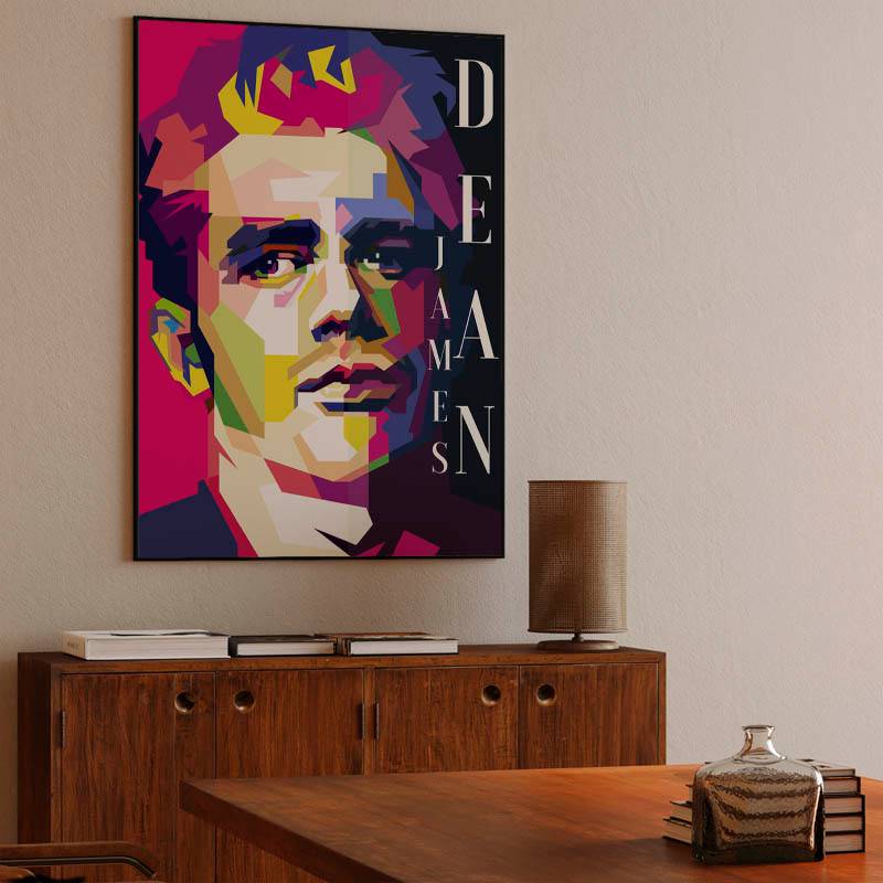James Dean Hollywood Actor Pop Art WPAP preview