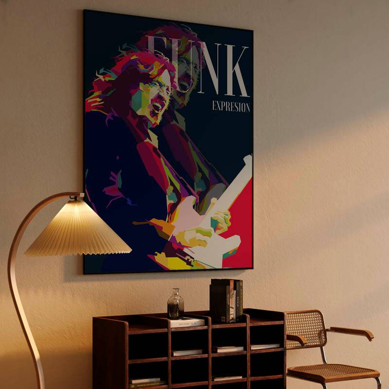 John Frusciante Funk Guitarist Pop Art WPAP - Canvast Print preview