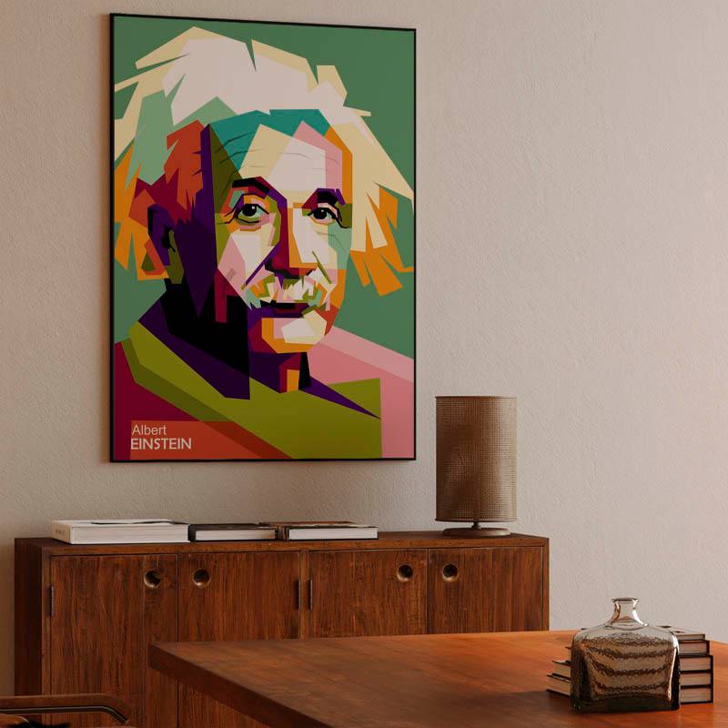 Einstein in wpap pop art preview