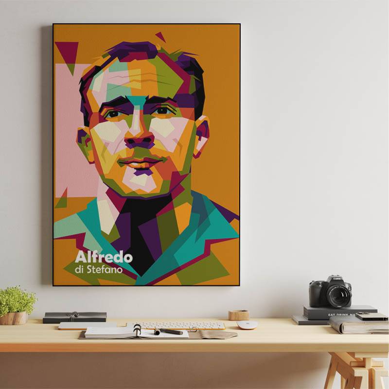 Alfredo di Stefano in wpap pop art preview