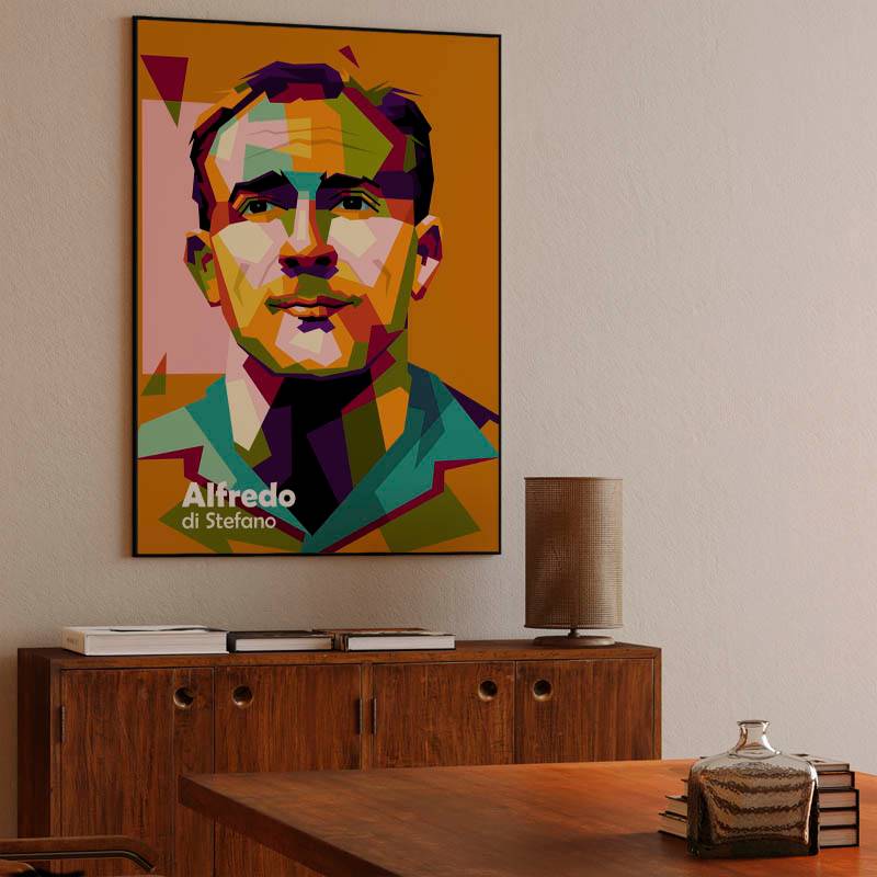 Alfredo di Stefano in wpap pop art preview