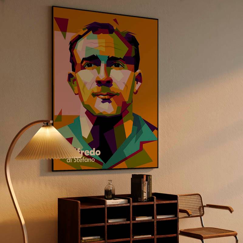 Alfredo di Stefano in wpap pop art preview