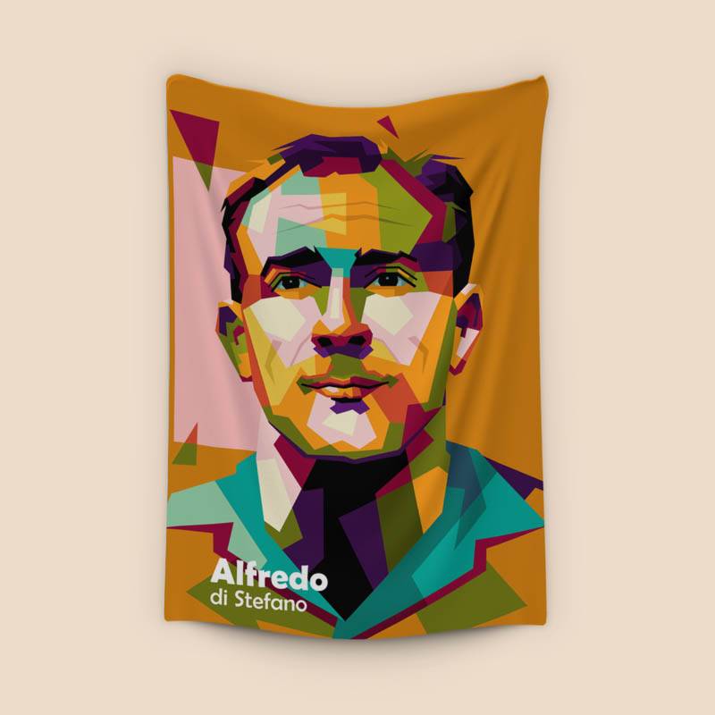 Alfredo di Stefano in wpap pop art preview