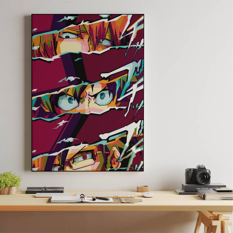 Anime Boku No Hero in wpap pop art preview