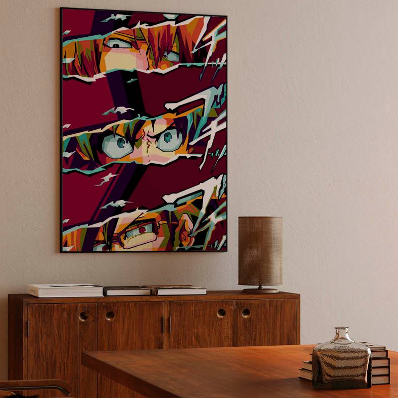 Anime Boku No Hero in wpap pop art preview