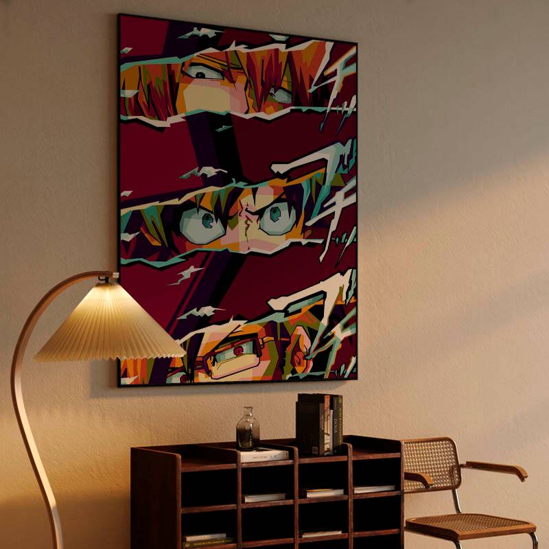 Anime Boku No Hero in wpap pop art preview