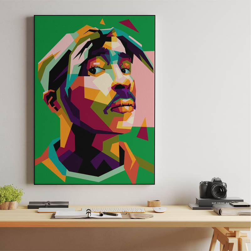 2 Pac Shakur in wpap pop art preview