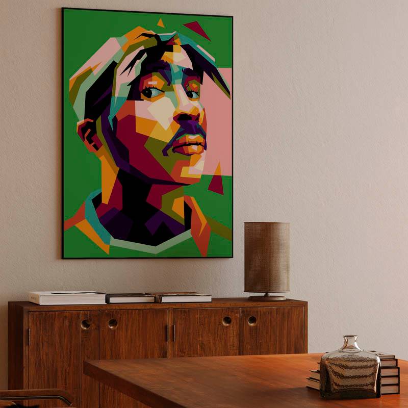 2 Pac Shakur in wpap pop art preview