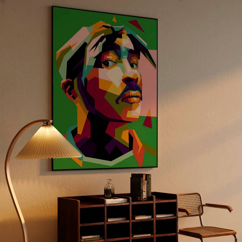 2 Pac Shakur in wpap pop art preview