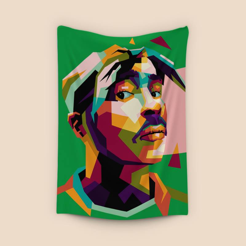 2 Pac Shakur in wpap pop art preview