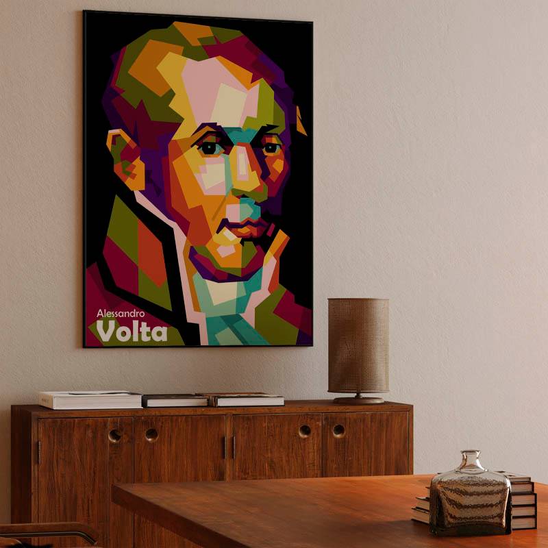 Alessandro Volta in pop art preview