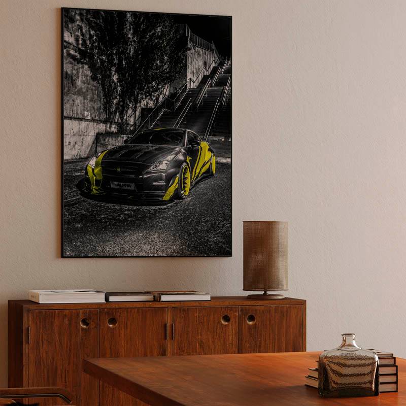 Nissan GT-R (black &amp; yellow) preview