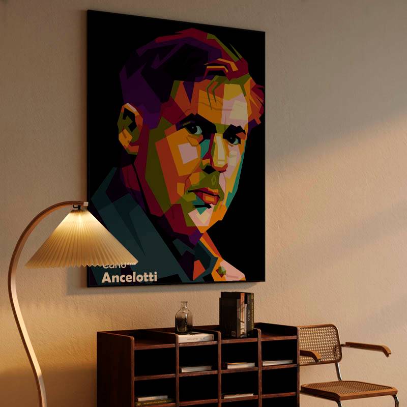 Carlo Ancelotti in wpap pop art preview