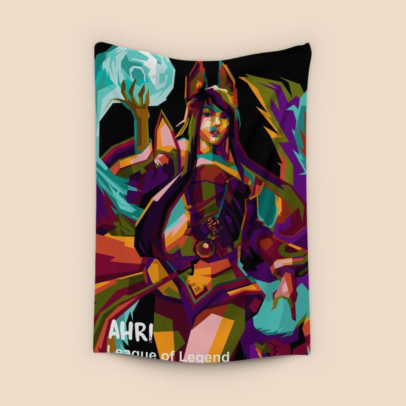 Ahri League Of Legend in pop art preview