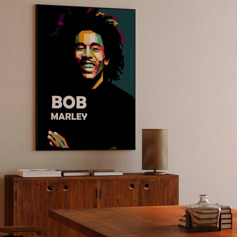 Bob Marley in pop art amazing preview