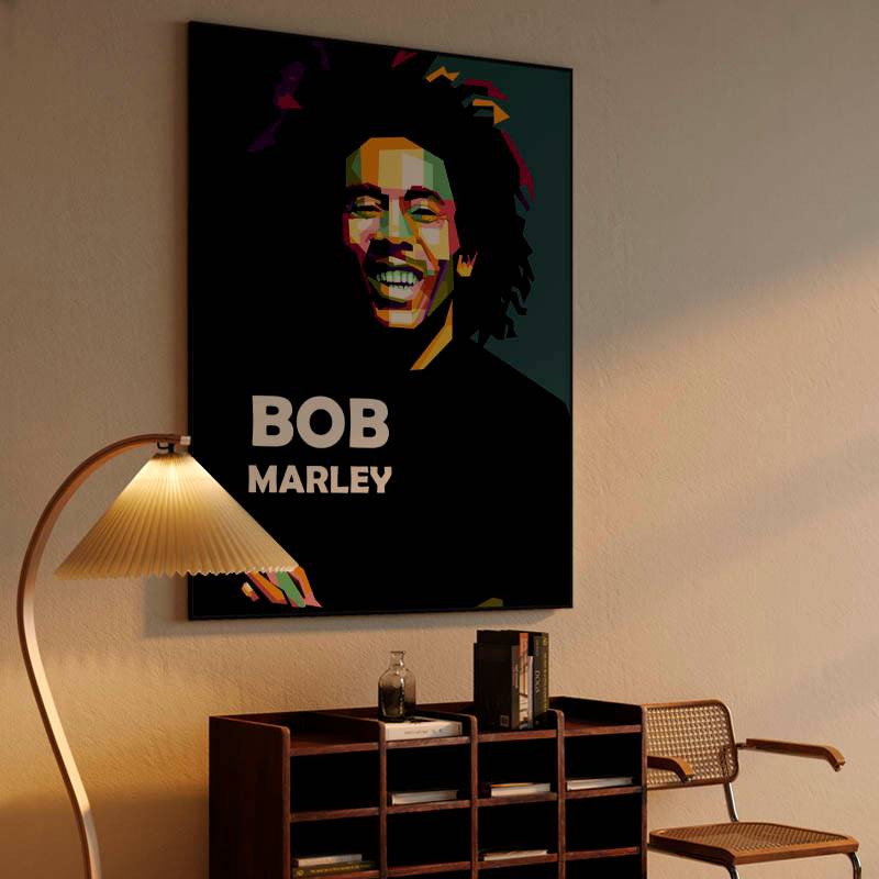 Bob Marley in pop art amazing preview