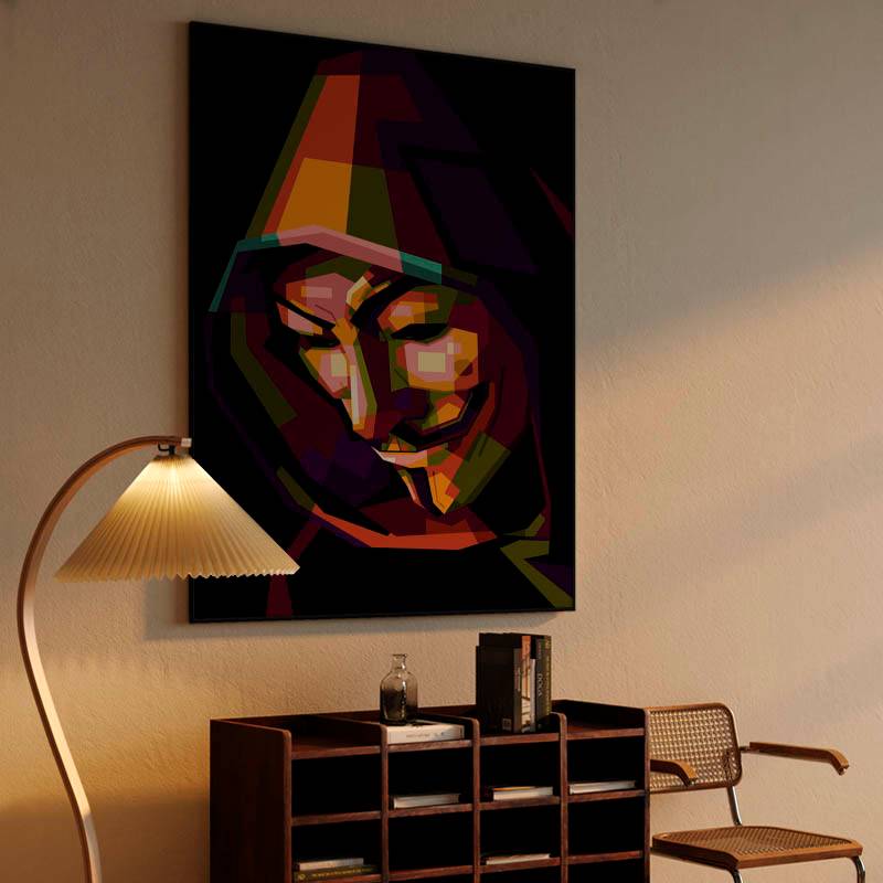 Anonymous Vendetta in wpap pop art preview
