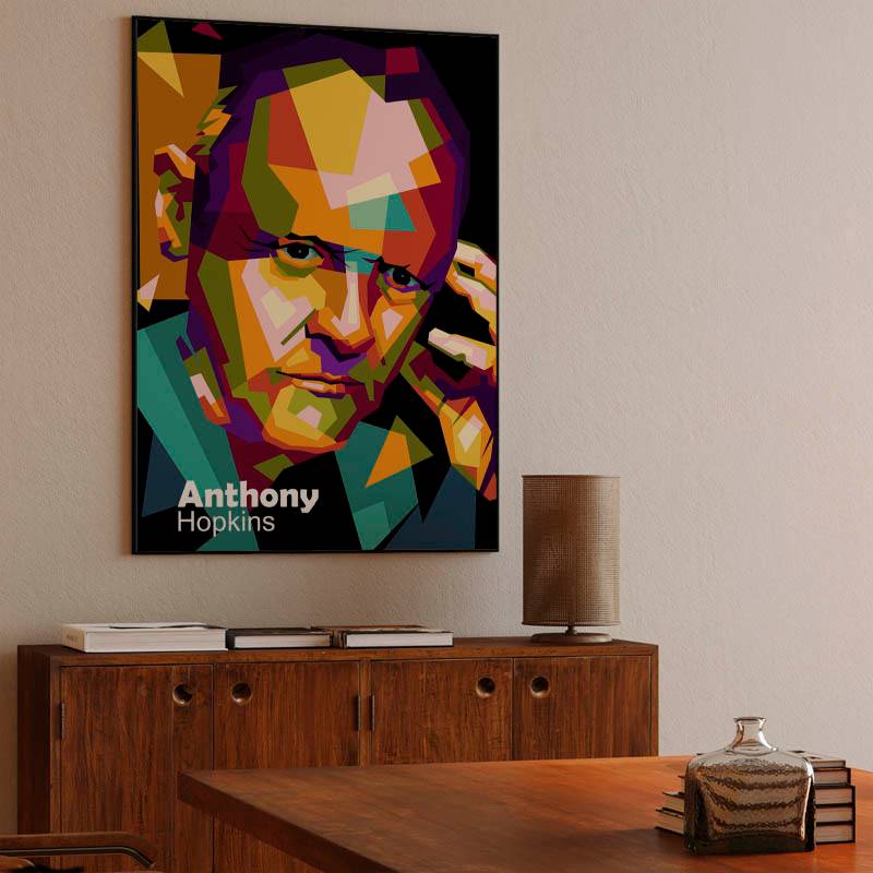 Anthony Hopkins in wpap pop art preview