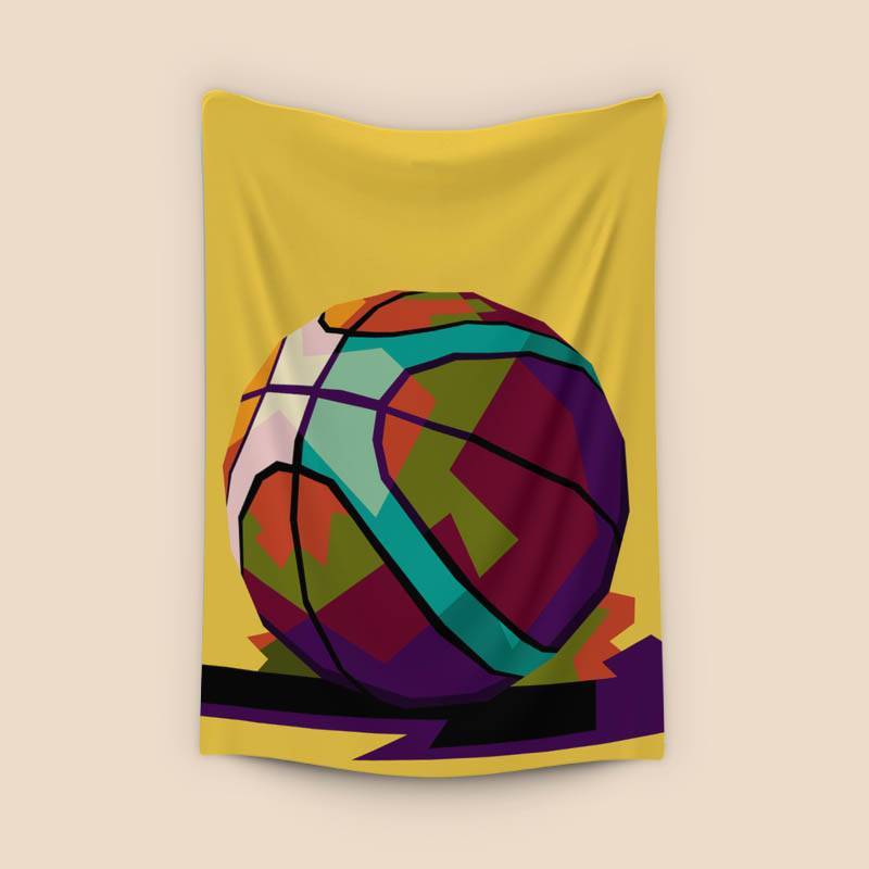 Basketball in wpap pop art preview