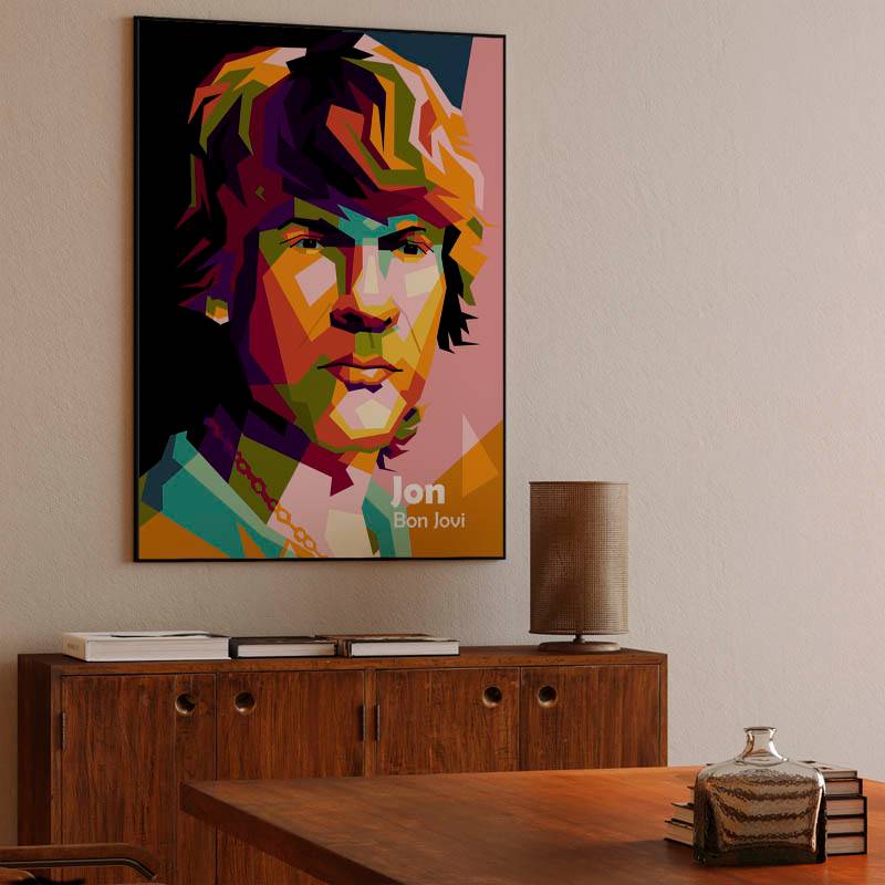 Bon Jovi in amazing pop art design preview