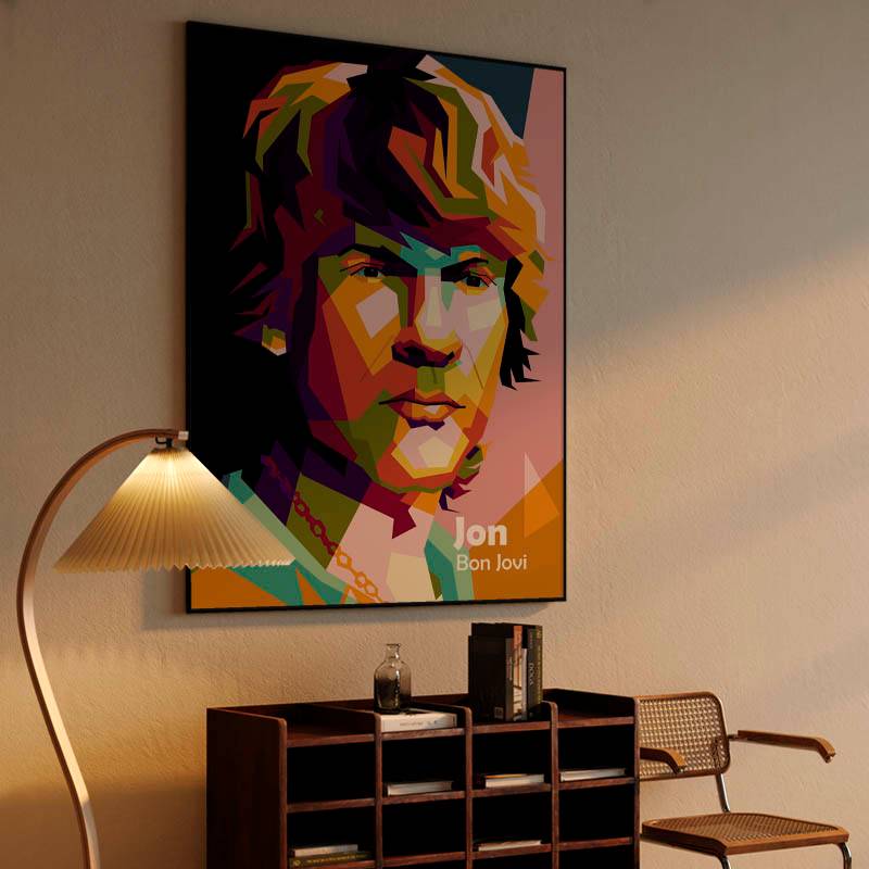 Bon Jovi in amazing pop art design preview