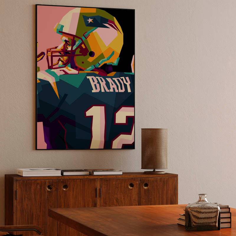 Tom Brady in wpap pop art preview