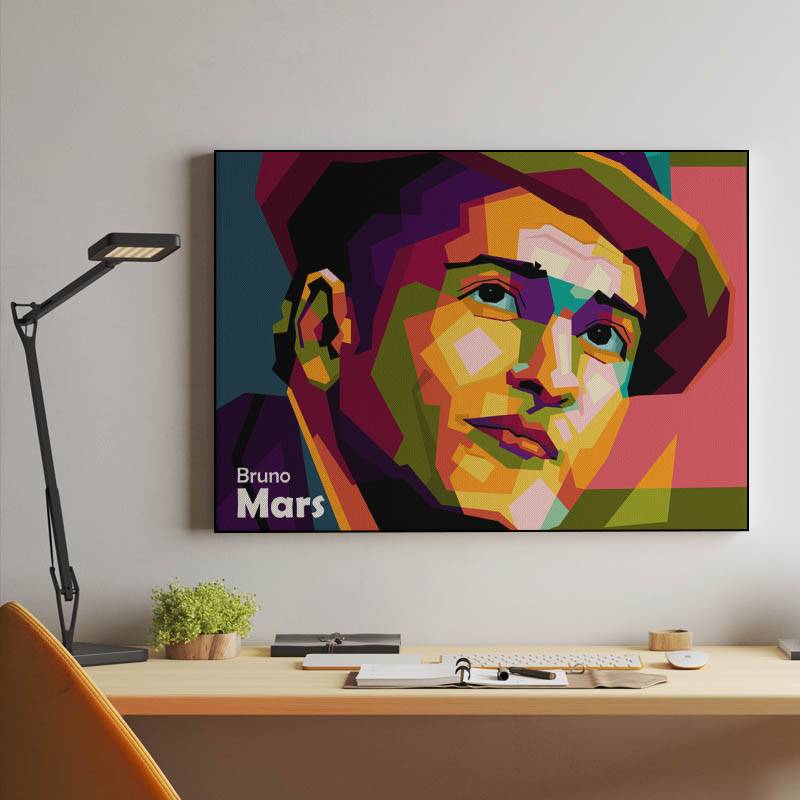 Bruno Mars in wpap art preview