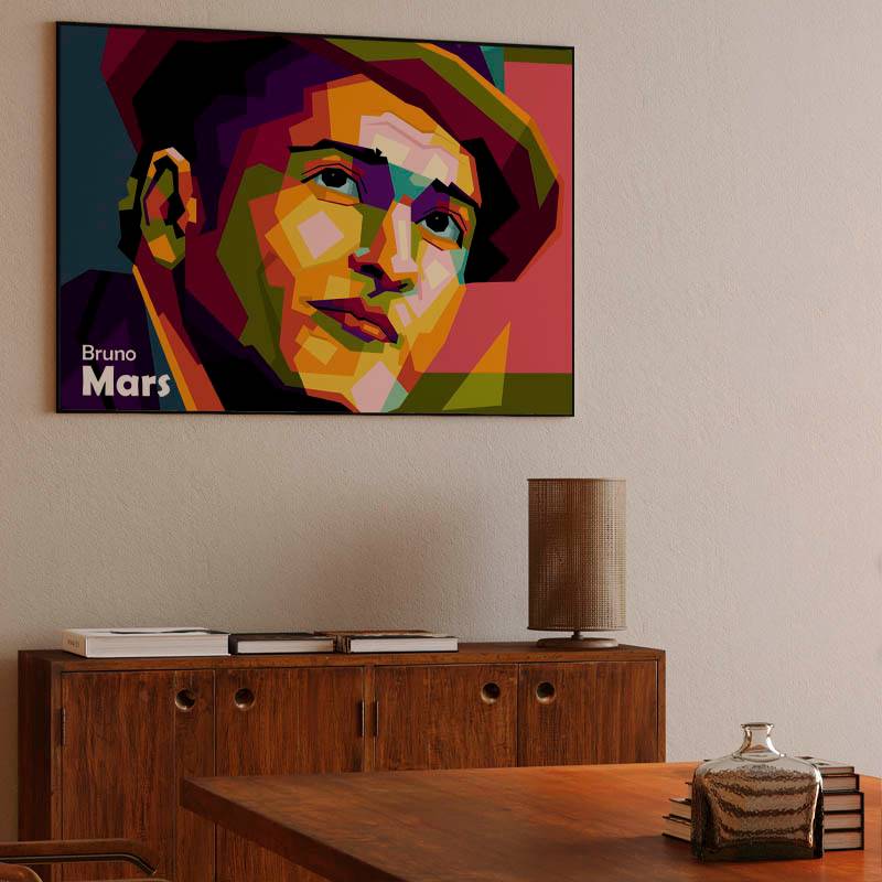 Bruno Mars in wpap art preview