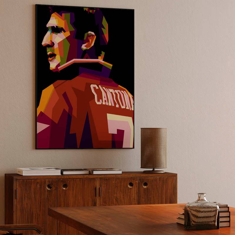 Eric Cantona in wpap pop art preview