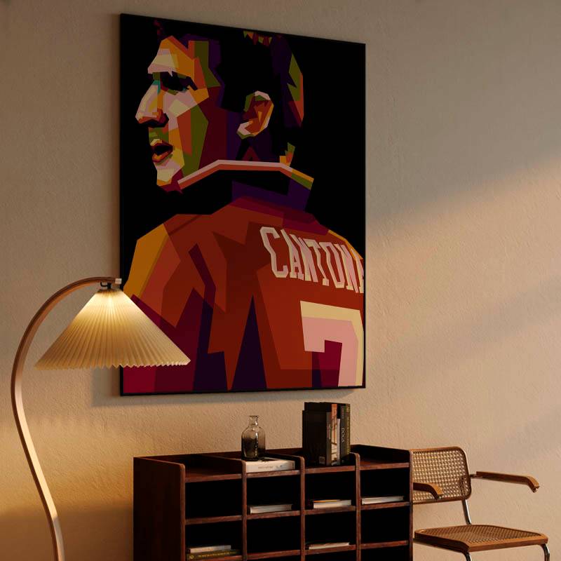 Eric Cantona in wpap pop art preview