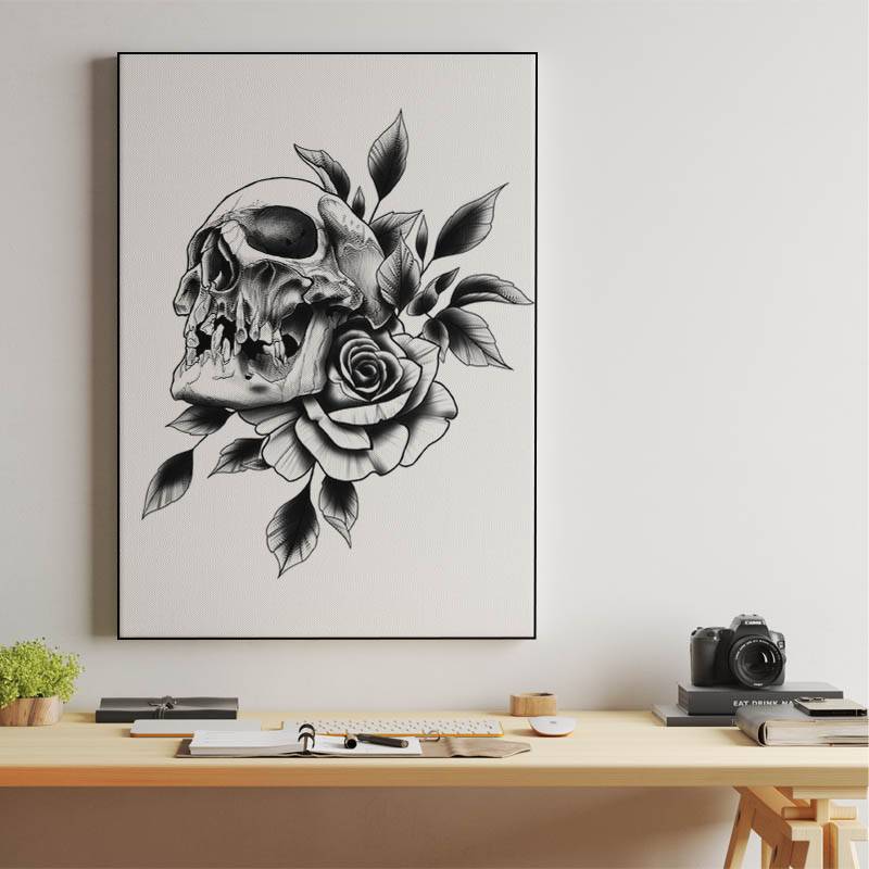skull and rose preview