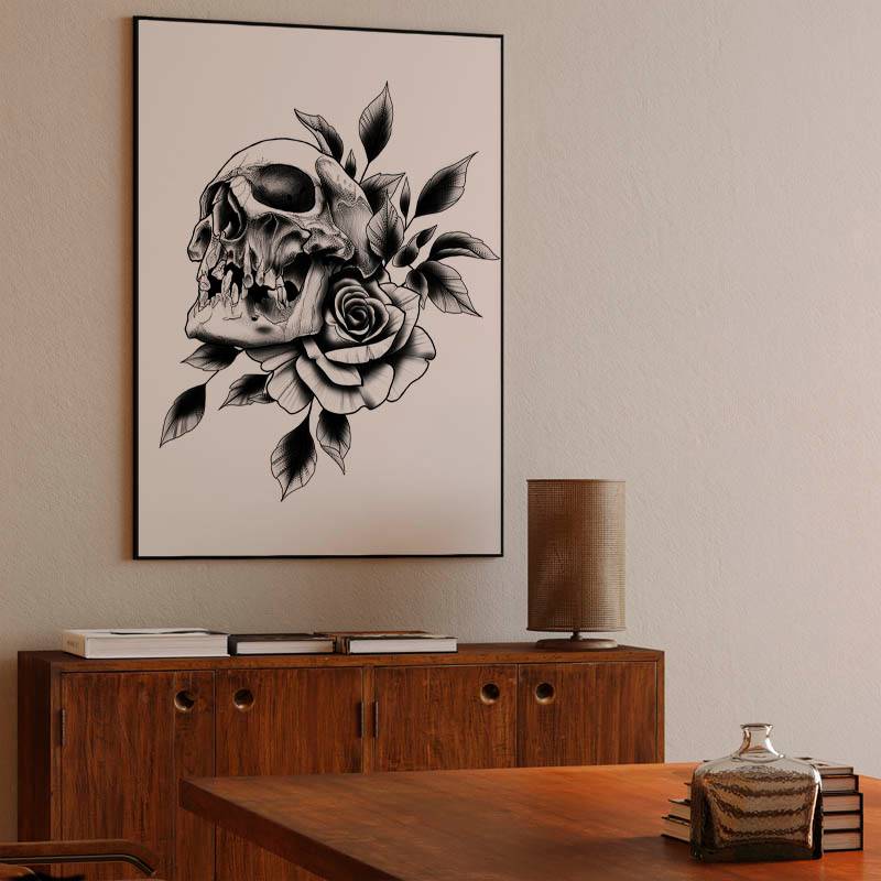 skull and rose preview