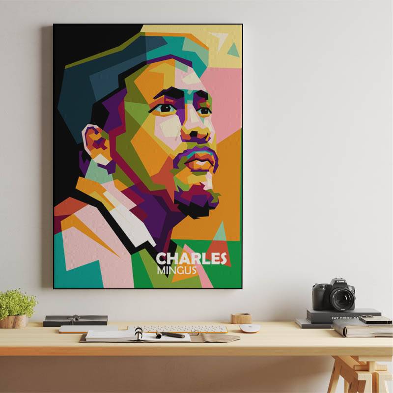 Charles Mingus in wpap pop art preview