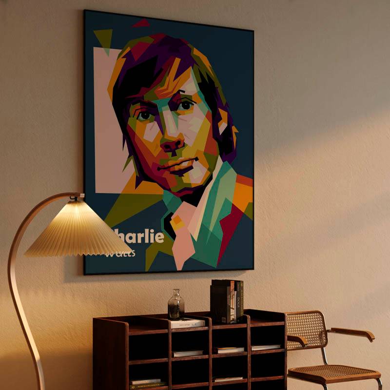 Charlie Watts in pop art amazing preview