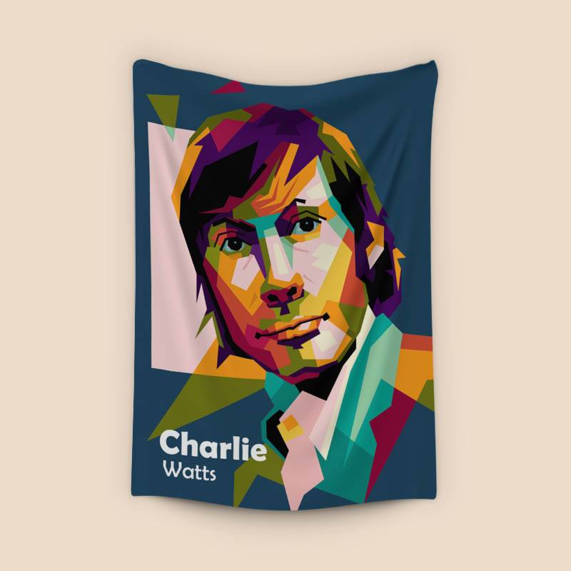Charlie Watts in pop art amazing preview