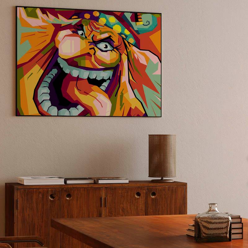 Character Anime One Piece in wpap art preview