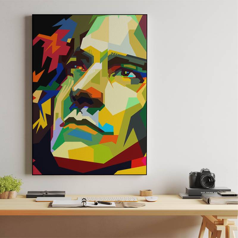 Robert Plant Pop Art WPAP - Canvast Print preview