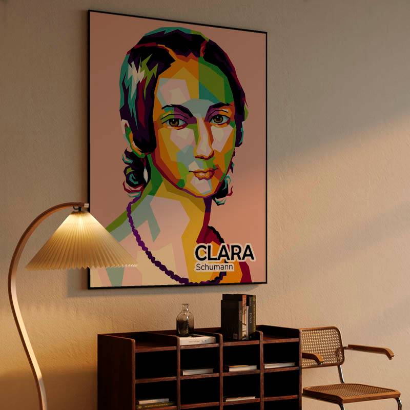 Clara Scumann in wpap pop art preview