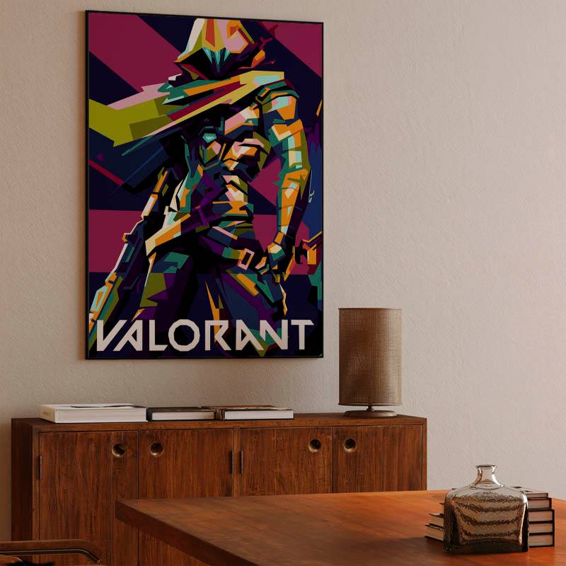 Valorant in wpap pop art preview