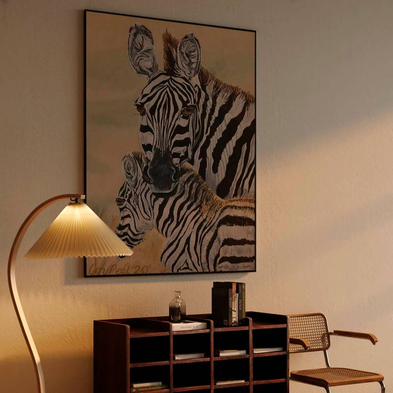 Mother and child zebras preview