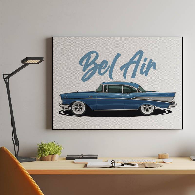 Chevrolet Bel Air 1957 Car Canvas Chevrolet preview