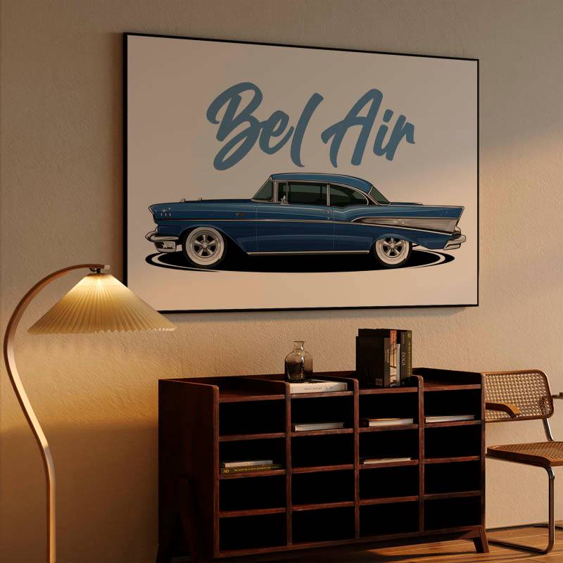Chevrolet Bel Air 1957 Car Canvas Chevrolet preview