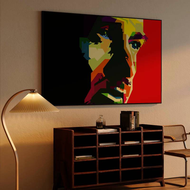 Peter Gabriel Pop Art WPAP Canvas Print preview