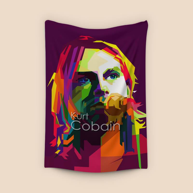 Kurt Cobain Pop Art WPAP - Canvast Print preview