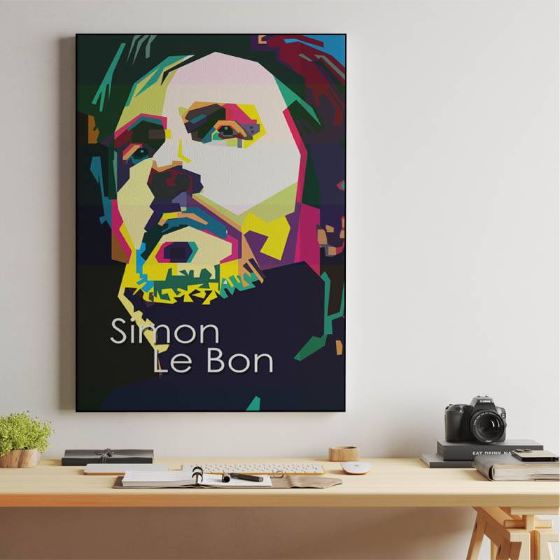 Simon Le Bon Pop Art WPAP - Canvast Print preview