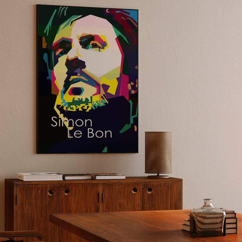 Simon Le Bon Pop Art WPAP - Canvast Print preview